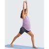 image:imageG4Free Lyocell Ruch Side Maternity Tank Top Crew Neck Sleeveless Loose Fit Pregnancy Yoga ShirtsLight Purple