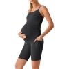 image:imageG4Free BareFeel Built in Bra Maternity Romper Cut Out Back Pregnancy Jumpsuit with Pockets Workout CasualBlack