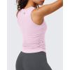 image:imageG4Free BareFeel Workout Yoga Tank Tops Ruched Sleeveless Athletic Tanks High Neck Pilates TopBlush