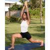 image:imageG4Free BareFeel Workout Yoga Tank Tops Ruched Sleeveless Athletic Tanks High Neck Pilates TopPure White