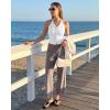 image:imageG4Free Ribbed Halter Crop Tank Tops Going Out Camisoles Backless Button Slim Fit Cropped Cami TopPure White