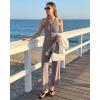 image:imageG4Free Ribbed Halter Crop Tank Tops Going Out Camisoles Backless Button Slim Fit Cropped Cami TopTaupe