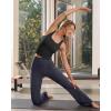 image:imageG4Free Ribbed Henley Button Tank Top Cropped Yoga Going Out Tanks Square Neck Sleeveless Crop TopsBlack