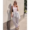 image:imageG4Free Ribbed Henley Button Tank Top Cropped Yoga Going Out Tanks Square Neck Sleeveless Crop TopsBlush