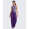 image:imageG4Free Skimetic Workout Boat Neck Tank Top Running Athletic Tanks UPF 50 Ruched Yoga Pilates Tops Slim FitGray Purple