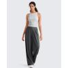 image:imageG4Free Skimetic Workout Boat Neck Tank Top Running Athletic Tanks UPF 50 Ruched Yoga Pilates Tops Slim FitSilver Gray