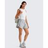 image:imageG4Free Skimetic Workout Boat Neck Tank Top Running Athletic Tanks UPF 50 Ruched Yoga Pilates Tops Slim FitWhite