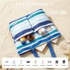 image:imageG4Free Beach Bags for Women Sandproof Foldable Beach Bag Tote with Waterproof Compartment Pool TravelColorful Ripple