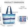 image:imageG4Free Beach Bags for Women Sandproof Foldable Beach Bag Tote with Waterproof Compartment Pool TravelColorful Ripple