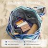 image:imageG4Free Beach Bags for Women Sandproof Foldable Beach Bag Tote with Waterproof Compartment Pool TravelColorful Ripple