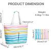 image:imageG4Free Beach Bags for Women Sandproof Foldable Beach Bag Tote with Waterproof Compartment Pool TravelRainbow Ripple