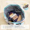 image:imageG4Free Beach Bags for Women Sandproof Foldable Beach Bag Tote with Waterproof Compartment Pool TravelRainbow Ripple
