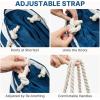 image:imageG4Free Canvas Beach Bag Waterproof Sandproof Large Beach Tote Bags for Women Pool Swim Travel GroceryBlue