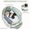 image:imageG4Free Canvas Beach Bag Waterproof Sandproof Large Beach Tote Bags for Women Pool Swim Travel GroceryGreen