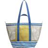 image:imageG4Free Mesh Beach Bags for Women Men Extra Large Packable Beach Tote Bag Reversible Travel Pool ShoppingBlue  Yellow