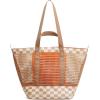 image:imageG4Free Mesh Beach Bags for Women Men Extra Large Packable Beach Tote Bag Reversible Travel Pool ShoppingBrown  Orange