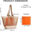 image:imageG4Free Mesh Beach Bags for Women Men Extra Large Packable Beach Tote Bag Reversible Travel Pool ShoppingBrown  Orange
