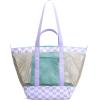 image:imageG4Free Mesh Beach Bags for Women Men Extra Large Packable Beach Tote Bag Reversible Travel Pool ShoppingPurple  Green