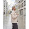 image:imageG4Free 52 inch Clear Bubble Umbrella Large Canopy Transparent Dome Coverage Stick Umbrella J Hook Handle European Style for WeddingsPromGraduation and Outdoor EventsLemonade Trim