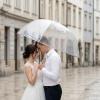 image:imageG4Free 52 inch Clear Bubble Umbrella Large Canopy Transparent Dome Coverage Stick Umbrella J Hook Handle European Style for WeddingsPromGraduation and Outdoor Events2 PackReflective Trim