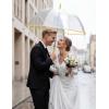 image:imageG4Free 52 inch Clear Bubble Umbrella Large Canopy Transparent Dome Coverage Stick Umbrella J Hook Handle European Style for WeddingsPromGraduation and Outdoor EventsLemonade Trim