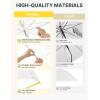image:imageG4Free 52 inch Clear Bubble Umbrella Large Canopy Transparent Dome Coverage Stick Umbrella J Hook Handle European Style for WeddingsPromGraduation and Outdoor EventsLemonade Trim