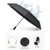 image:imageG4Free Strong Windproof Travel Umbrella 42 Inch Compact Umbrellas for Rain amp Sun with Double Canopy Automatic Portable DurableBlack