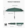 image:imageG4Free Strong Windproof Travel Umbrella 42 Inch Compact Umbrellas for Rain amp Sun with Double Canopy Automatic Portable DurableDark Green