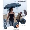 image:imageG4Free Strong Windproof Travel Umbrella 42 Inch Compact Umbrellas for Rain amp Sun with Double Canopy Automatic Portable DurableNavy Blue