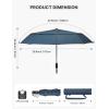 image:imageG4Free Strong Windproof Travel Umbrella 42 Inch Compact Umbrellas for Rain amp Sun with Double Canopy Automatic Portable DurableNavy Blue