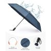 image:imageG4Free Strong Windproof Travel Umbrella 42 Inch Compact Umbrellas for Rain amp Sun with Double Canopy Automatic Portable DurableNavy Blue