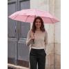 image:imageG4Free Strong Windproof Travel Umbrella 42 Inch Compact Umbrellas for Rain amp Sun with Double Canopy Automatic Portable DurablePink