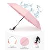 image:imageG4Free Strong Windproof Travel Umbrella 42 Inch Compact Umbrellas for Rain amp Sun with Double Canopy Automatic Portable DurablePink