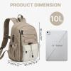 image:imageG4Free 10L Small Backpack for Women Men Lightweight Mini Travel Backpacks Hiking Casual Daypack Beige amp KhakiKhaki
