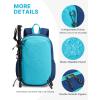 image:imageG4Free 15L Hiking Backpack Lightweight Small Travel Backpack Casual Daypack for Women Men Outdoor Campus OrangeBlue