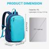 image:imageG4Free 15L Hiking Backpack Lightweight Small Travel Backpack Casual Daypack for Women Men Outdoor Campus OrangeBlue
