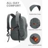 image:imageG4Free 15L Hiking Backpack Lightweight Small Travel Backpack Casual Daypack for Women Men Outdoor Campus OrangeGray