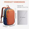 image:imageG4Free 15L Hiking Backpack Lightweight Small Travel Backpack Casual Daypack for Women Men Outdoor Campus OrangeOrange