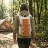 image:imageG4Free 20L Hiking Backpack Lightweight Daypack with Phone Pocket Small Packable Foldable Hiking Bag for Women Men BlackOrangebeige