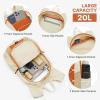 image:imageG4Free 20L Hiking Backpack Lightweight Daypack with Phone Pocket Small Packable Foldable Hiking Bag for Women Men BlackOrangebeige
