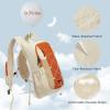 image:imageG4Free 20L Hiking Backpack Lightweight Daypack with Phone Pocket Small Packable Foldable Hiking Bag for Women Men BlackOrangebeige