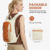 image:imageG4Free 20L Hiking Backpack Lightweight Daypack with Phone Pocket Small Packable Foldable Hiking Bag for Women Men BlackOrangebeige