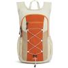 image:imageG4Free 20L Hiking Backpack Lightweight Daypack with Phone Pocket Small Packable Foldable Hiking Bag for Women Men BlackOrangebeige