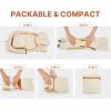 image:imageG4Free 20L Hiking Backpack Lightweight Daypack with Phone Pocket Small Packable Foldable Hiking Bag for Women Men BlackOrangebeige