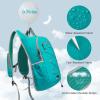 image:imageG4Free 20L Hiking Backpack Lightweight Daypack with Phone Pocket Small Packable Foldable Hiking Bag for Women Men BlackPeacock Blue
