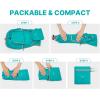 image:imageG4Free 20L Hiking Backpack Lightweight Daypack with Phone Pocket Small Packable Foldable Hiking Bag for Women Men BlackPeacock Blue