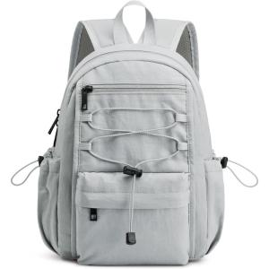 image:imageG4Free 10L Small Backpack for Women Men Lightweight Mini Travel Backpacks Hiking Casual Daypack Beige amp KhakiLight Grey