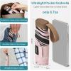 image:imageG4Free Mini Travel Folding Umbrella for Purse Compact UPF 50 UV Protection Sun amp Rain Small Umbrella Lightweight Portable Parasol Fits in Pocket Wallet for Women MenPink