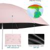 image:imageG4Free Mini Travel Folding Umbrella for Purse Compact UPF 50 UV Protection Sun amp Rain Small Umbrella Lightweight Portable Parasol Fits in Pocket Wallet for Women MenPink