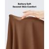 image:imageG4Free BareFeel High Stretch Capri Yoga Pants for Women Soft Wide Leg Pants High Waist Casual Capris with Pockets 212325Dark Coffee